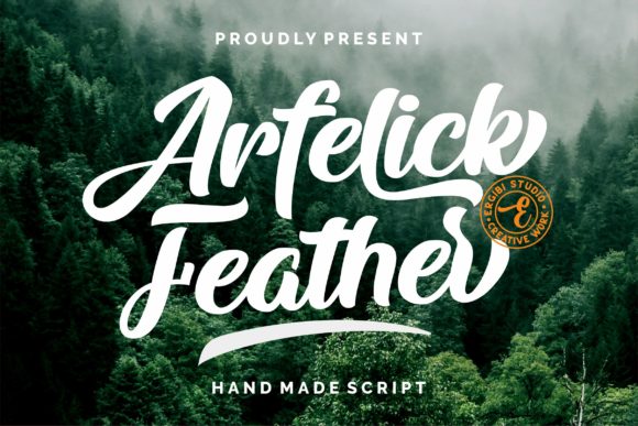 Arfelick Feather: A Classy Handwritten Font