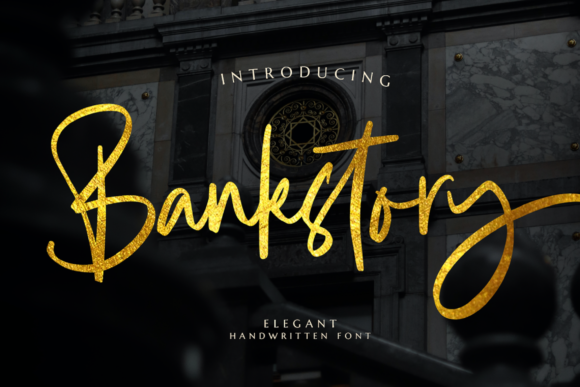 Bankstory Font: Timeless Handwritten Style