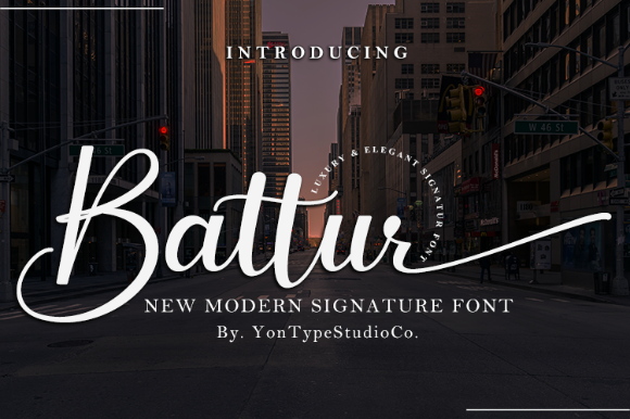 Battur: A Flowing Handwritten Font for Web Design