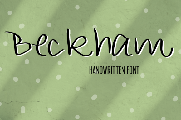Beckham: A Flowing Script for Web Design
