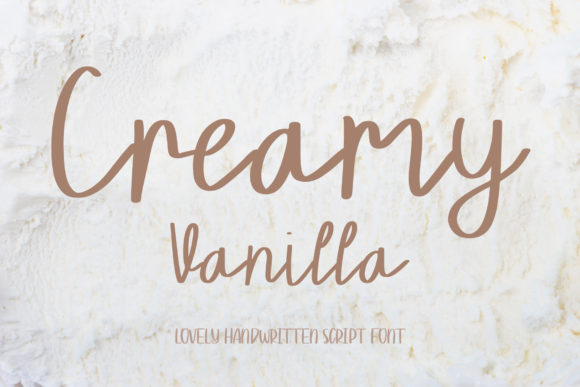 Creamy Vanilla: A Stylish Script Font