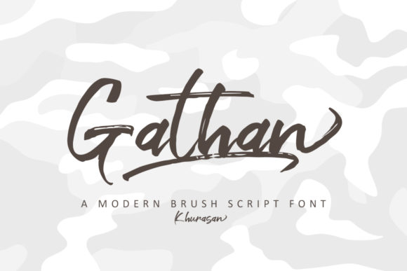 Gathan: A Script Font for Creative Campaigns
