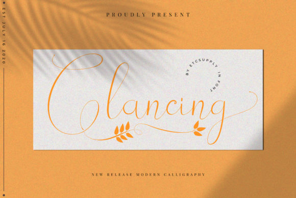 Glancing: A Modern Calligraphy Font