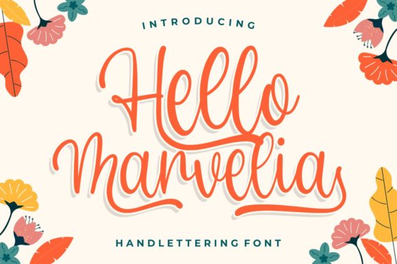 Hello Marvelia Font: Elegant Script for Digital Marketing
