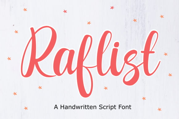 Raflist: A Classy Script Font