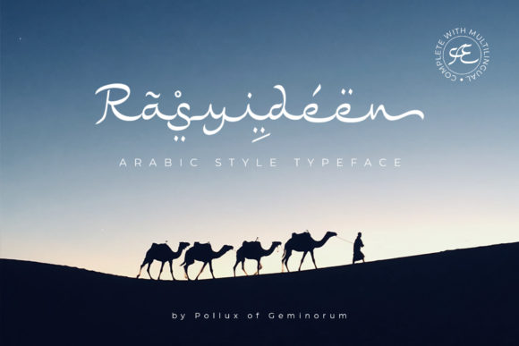 Rasyideen: A Flowing Script Font for Web Design
