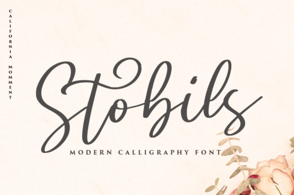 Stobils Font: Elegant Script for Editorial Design