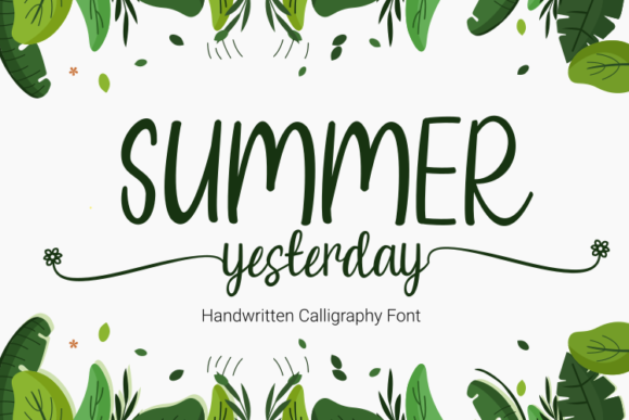 Summer Yesterday Font Review
