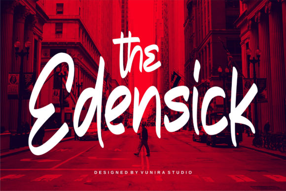 The Edensick: A Bold Handwritten Font