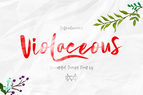 Violaceous: A Font for Timeless Branding